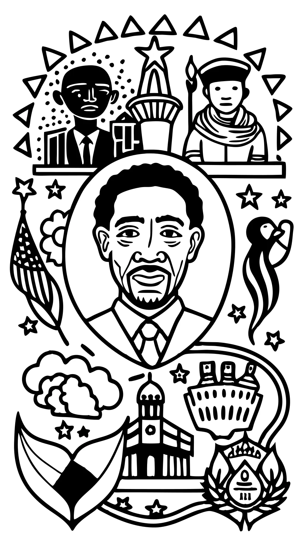 coloring pages for black history